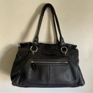 Coach Pebbled Leather Shoulder Bag